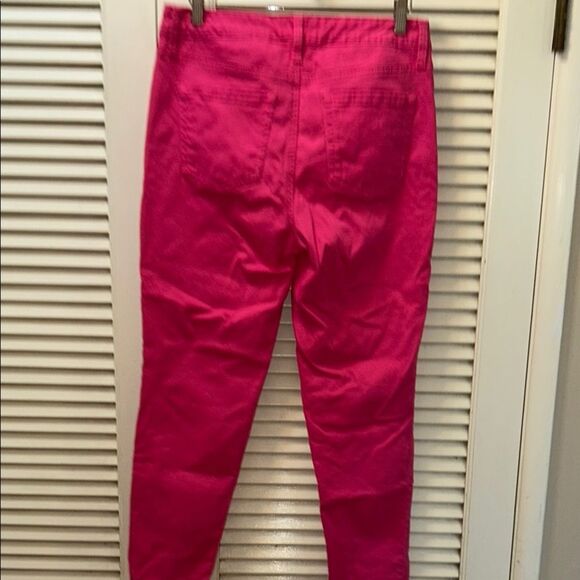 Lipstick💄Pink Charter Club’s Bristol Skinny Ankle Pink Cotton Stretch Jeans 👖 - Picture 8 of 17